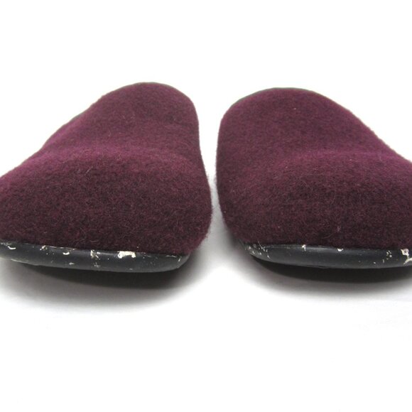Camper VGUC Wabi One Wool Slippers 39 US 8.5 Purple Plum Speckled Rubber Outsole - Picture 6 of 11